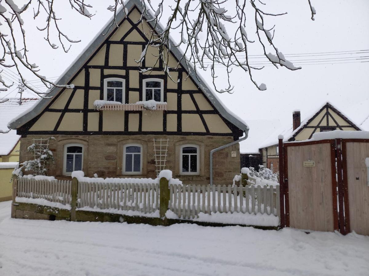 Romantisches Rosencottage Hofheim in Unterfranken Buitenkant foto